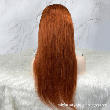 Peruvian Straight Natural Wig Human Hair, Pre Plucked Straight 13*4 Wig For Women Human Hair, Remy Colored Wigs Human Hair Lace